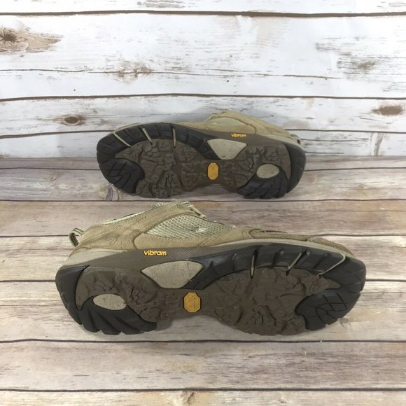 Garmont Vibram Hiking Boots Womens Size 8.5 Outdoors Trail Leather Lace Up Beige - Picture 12 of 12